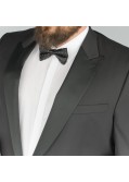 Veste de smoking noir avec satin : pour Homme Fort jusqu'au 66 - Digel