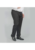 Pantalon de smoking noir avec satin : pour Homme Fort jusqu'au 62