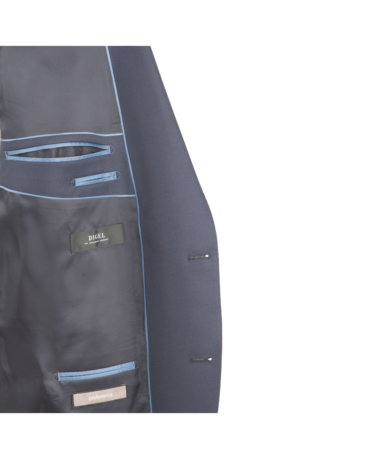 Veste de costume bleu: grande taille du 60 au 68