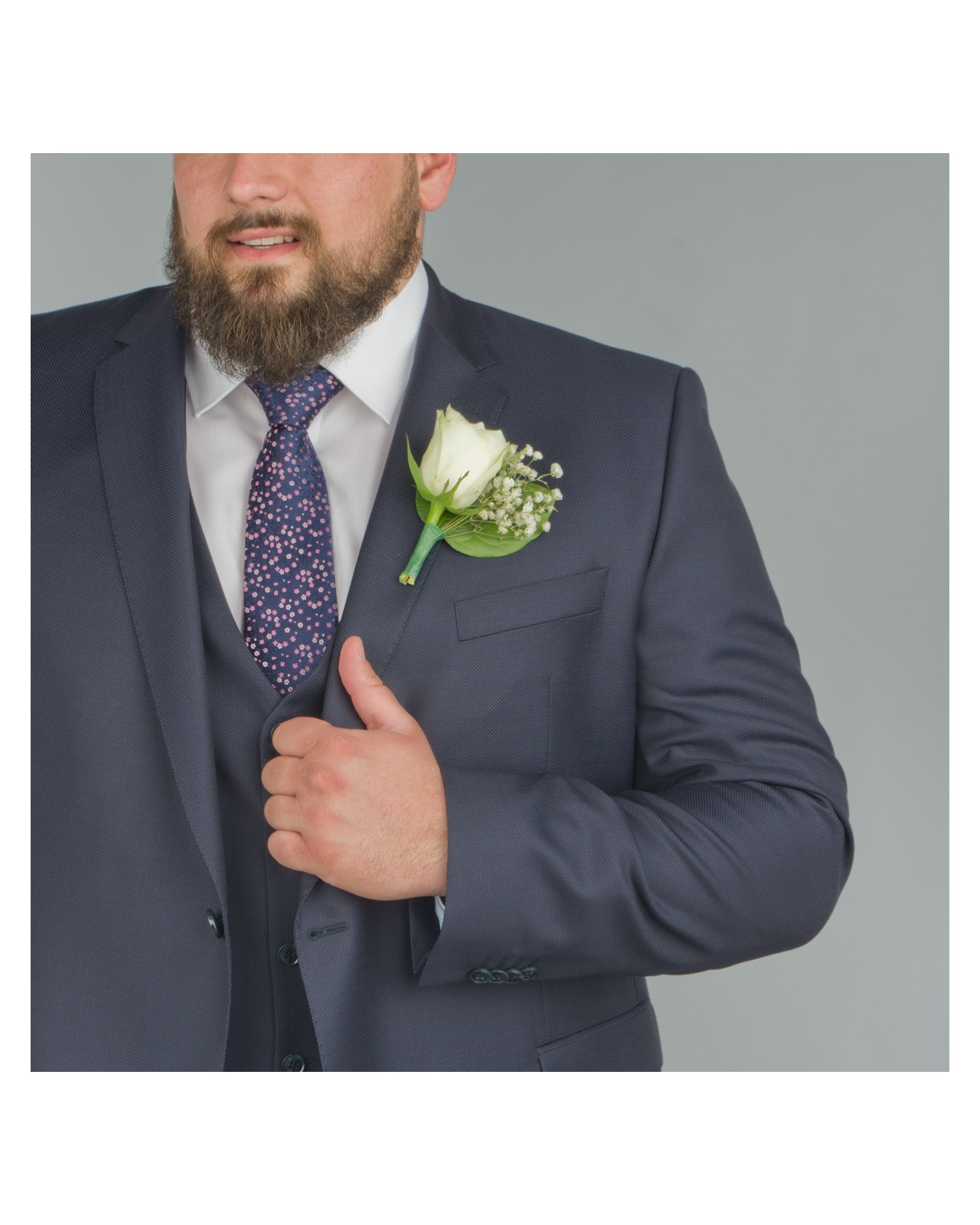 Veste de costume bleu: grande taille du 60 au 68