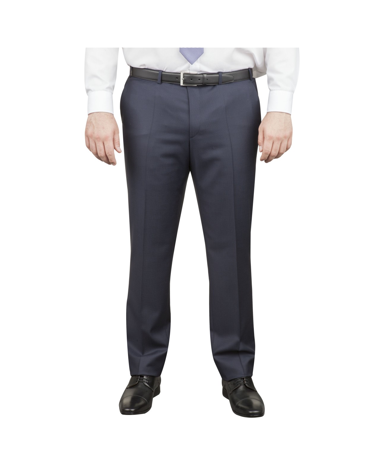 Pantalon de costume bleu: grande taille du 54 au 64