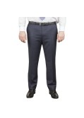 Pantalon de costume bleu: grande taille du 54 au 64