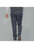 Pantalon de costume bleu: grande taille du 54 au 64