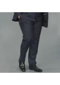 Pantalon de costume bleu: grande taille du 54 au 64
