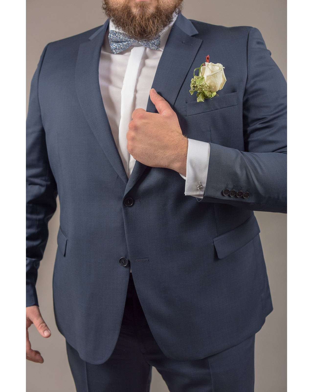 Veste de costume Reda bleu: grande taille du 58 au 74