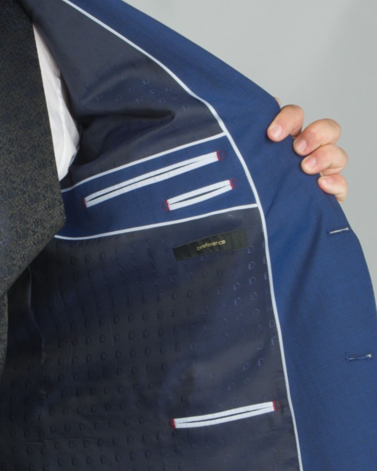 Veste de costume grande taille bleu marine