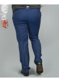 Pantalon de costume Marzotto bleu marine grande taille