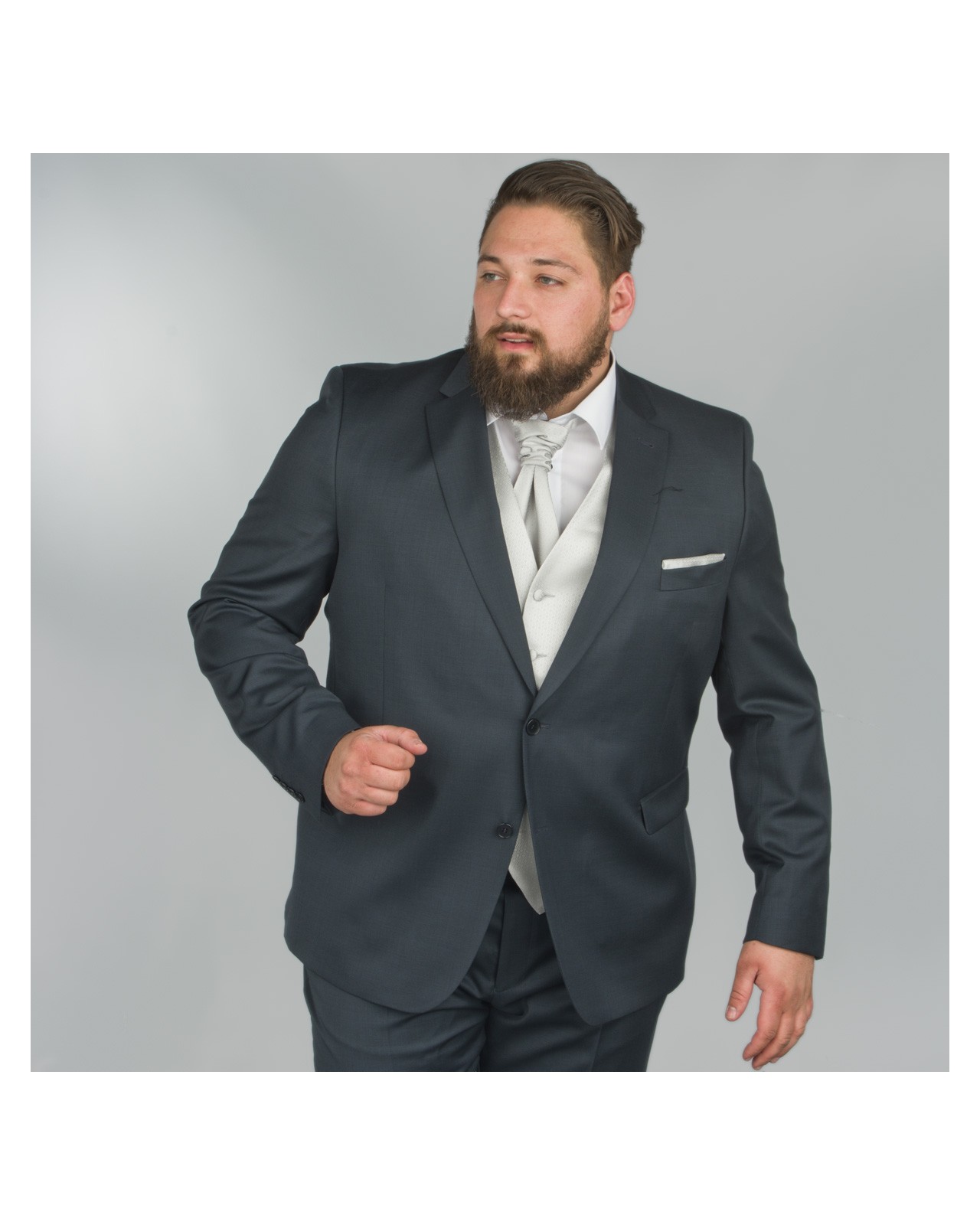 Veste de costume Reda bleu marine: grande taille du 58 au 70