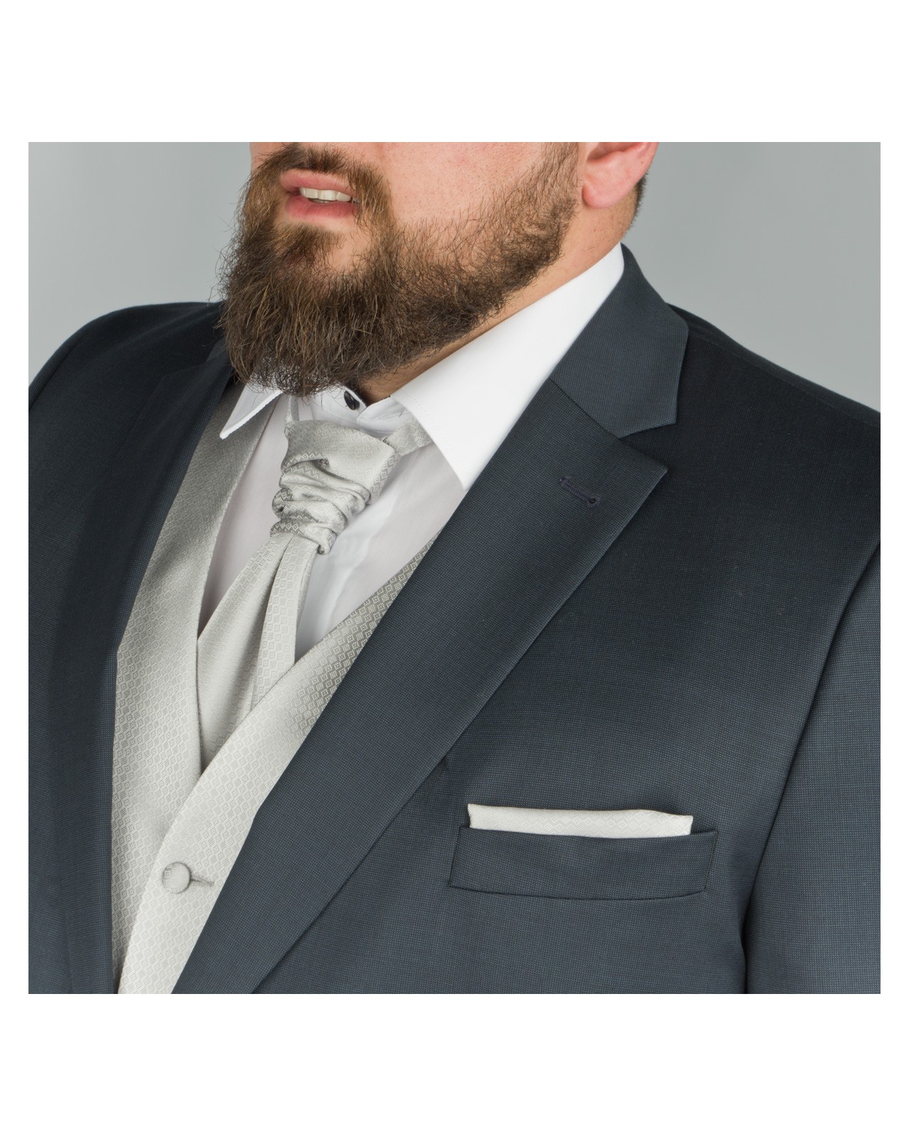 Veste de costume Reda bleu marine: grande taille du 58 au 70