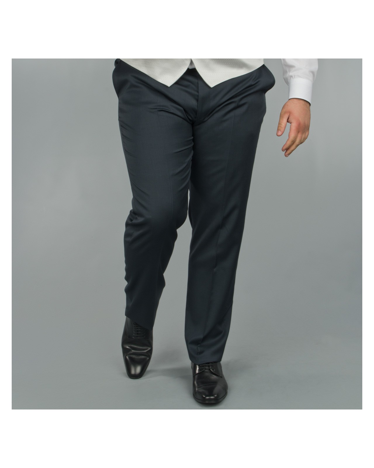 Pantalon de costume Reda bleu marine: grande taille du 52 au 66