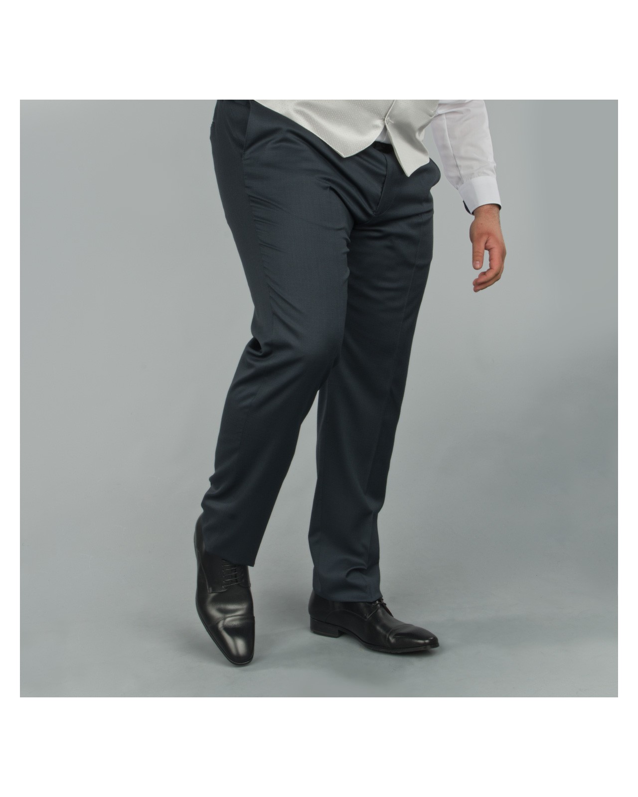 Pantalon de costume Reda bleu marine: grande taille du 52 au 66