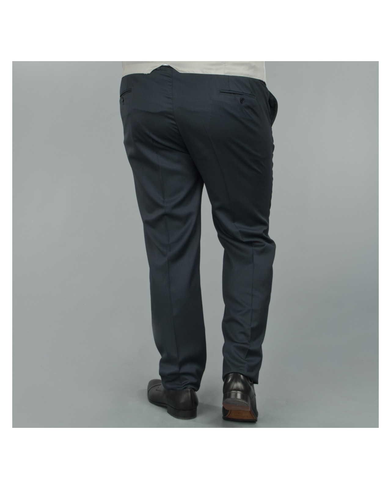 Pantalon de costume Reda bleu marine: grande taille du 52 au 66