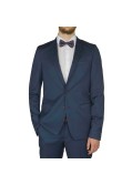 Veste de costume Black Square Reda bleu pour homme grand