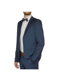 Veste de costume Black Square Reda bleu pour homme grand