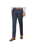 Pantalon de costume Reda Black Square bleu pour homme grand