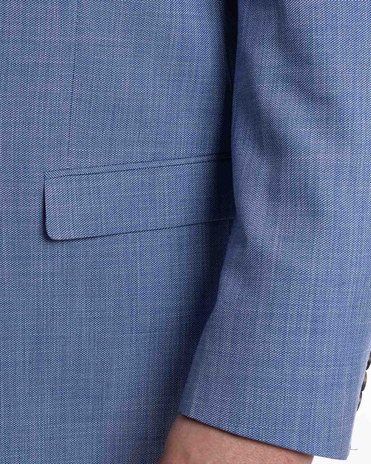 Veste de costume grande taille bleu ciel