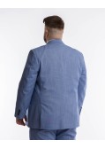 Veste de costume grande taille bleu ciel