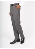 Pantalon de costume structuré Black Square homme grand gris