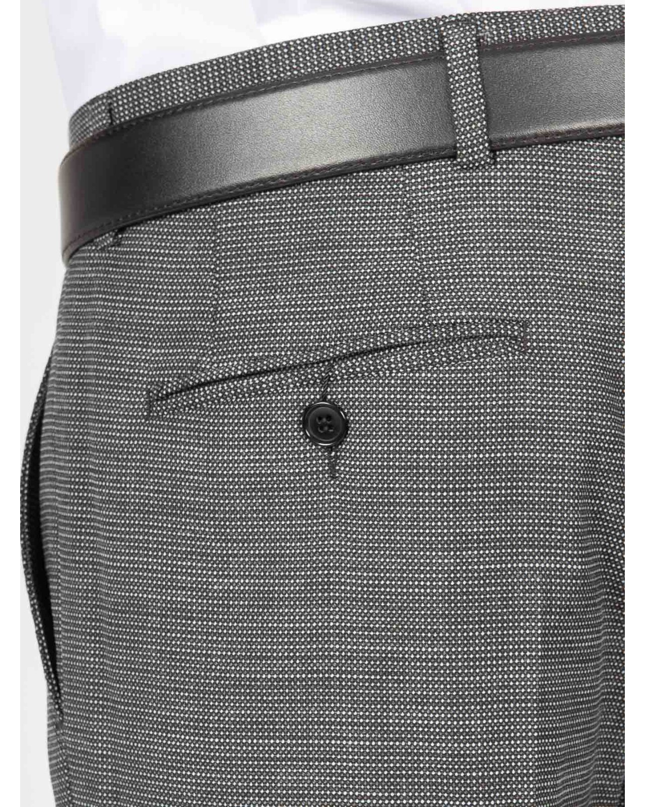 Pantalon de costume structuré Black Square homme grand gris