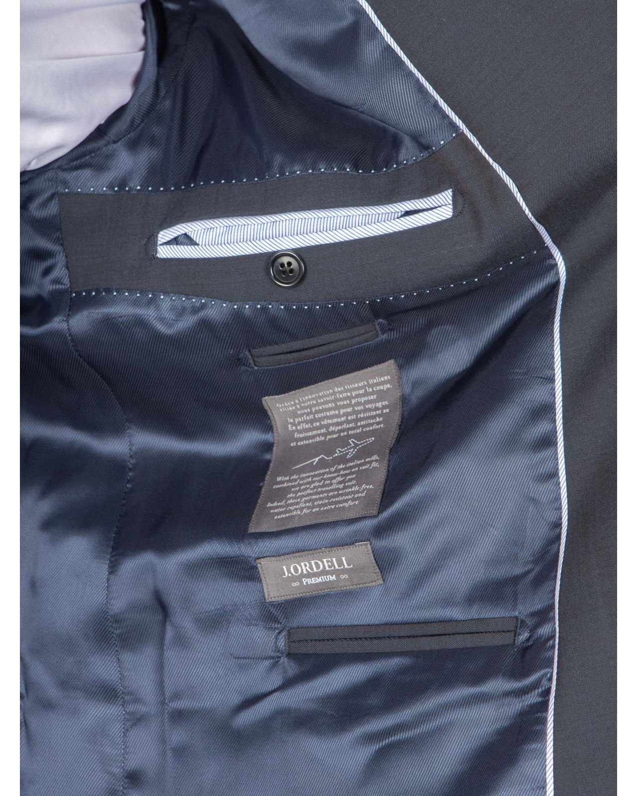 Veste de costume J.Ordell Marzotto grande taille bleu marine