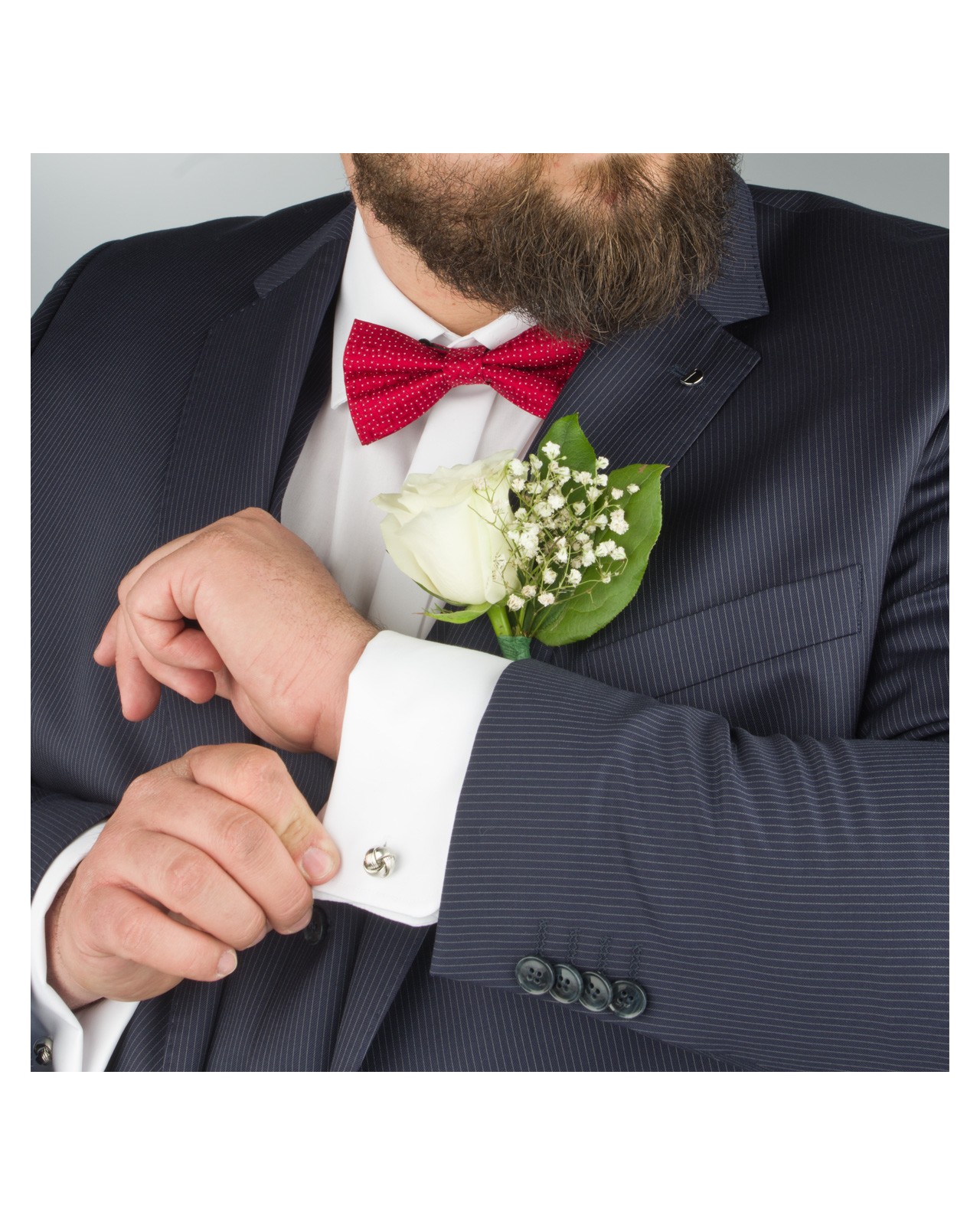 Veste de costume Maestro à rayures bleu : grande taille du 58 au 68