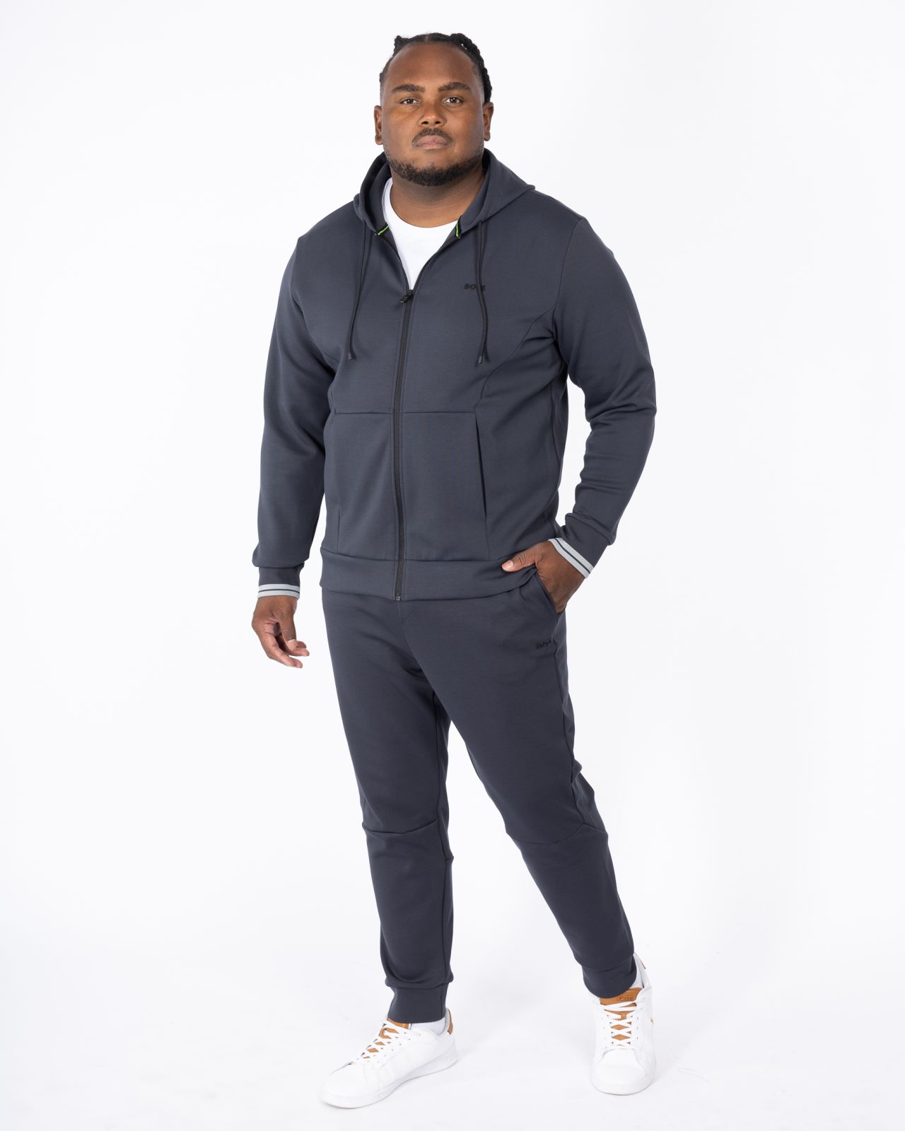 Bas de survêtement grande taille bleu marine