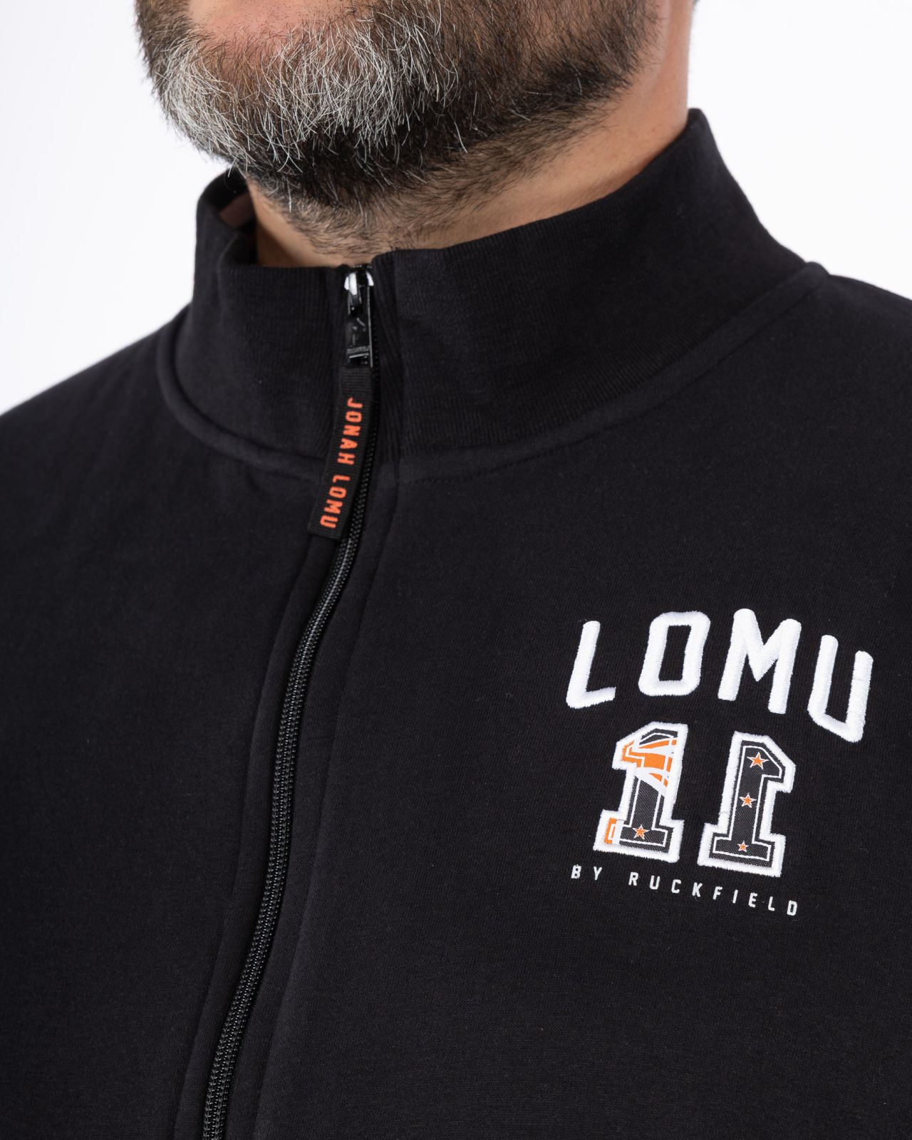 Haut de survêtement Lomu grande taille noir