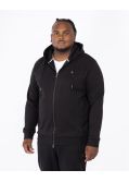Haut de survêtement à capuche grande taille noir