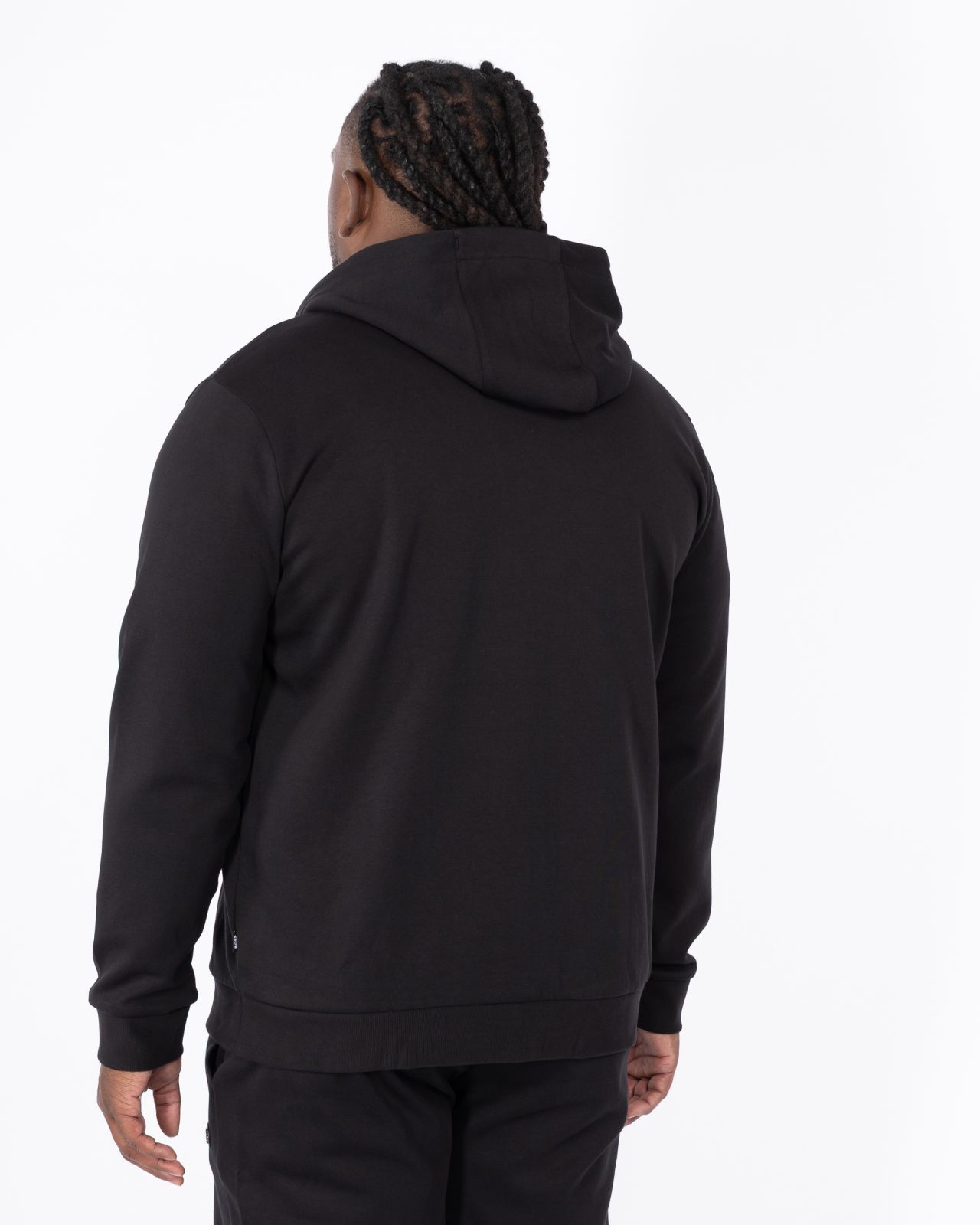 Haut de survêtement à capuche grande taille noir