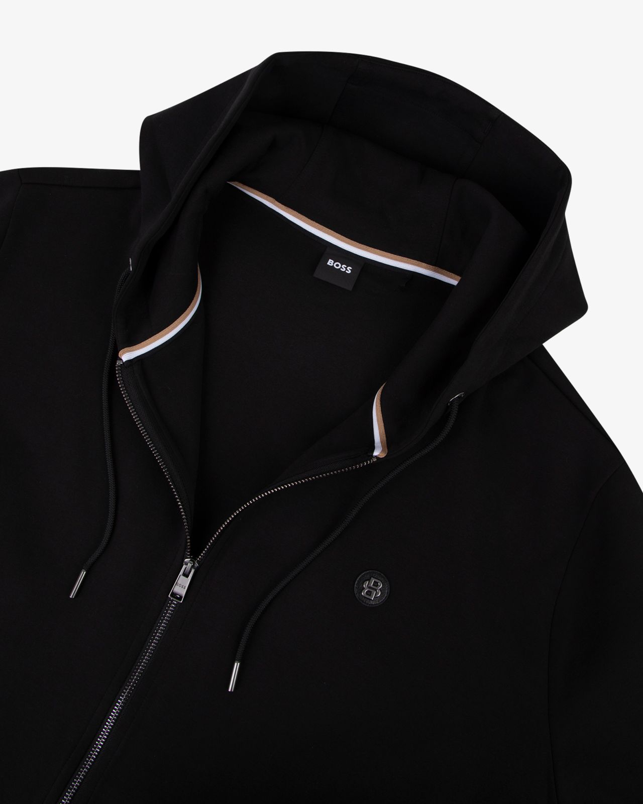 Haut de survêtement à capuche grande taille noir