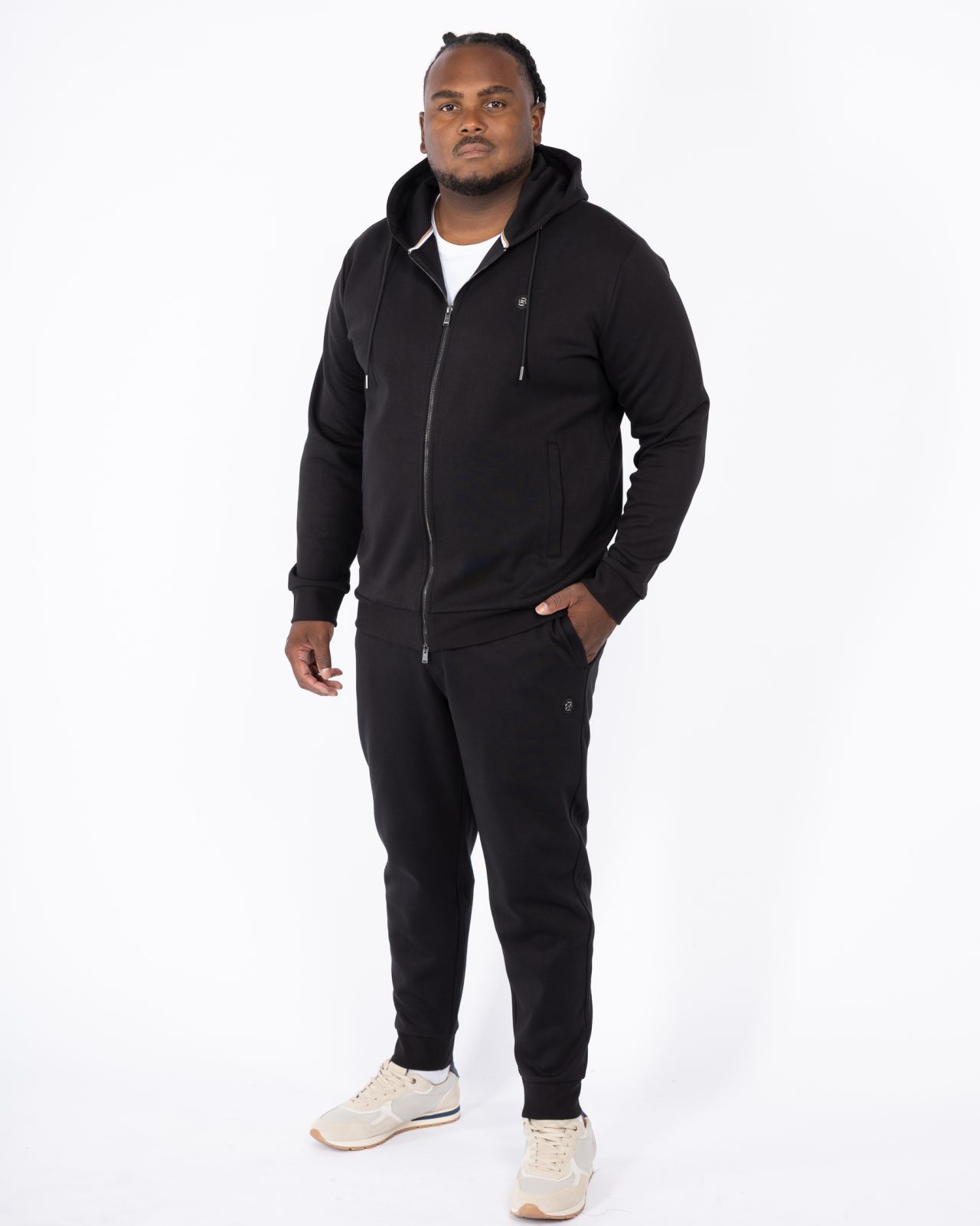 Bas de survêtement grande taille noir