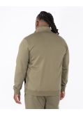 Haut de survêtement zippé grande taille vert kaki