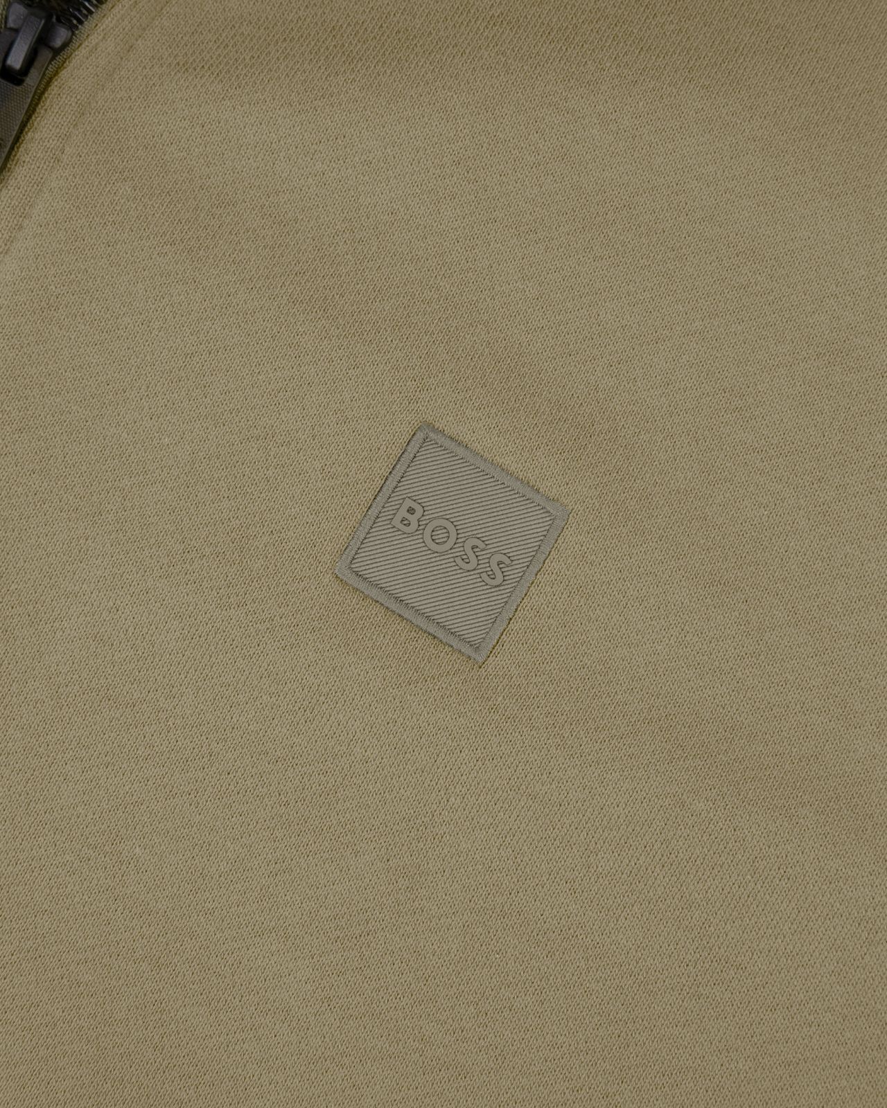 Haut de survêtement zippé grande taille vert kaki