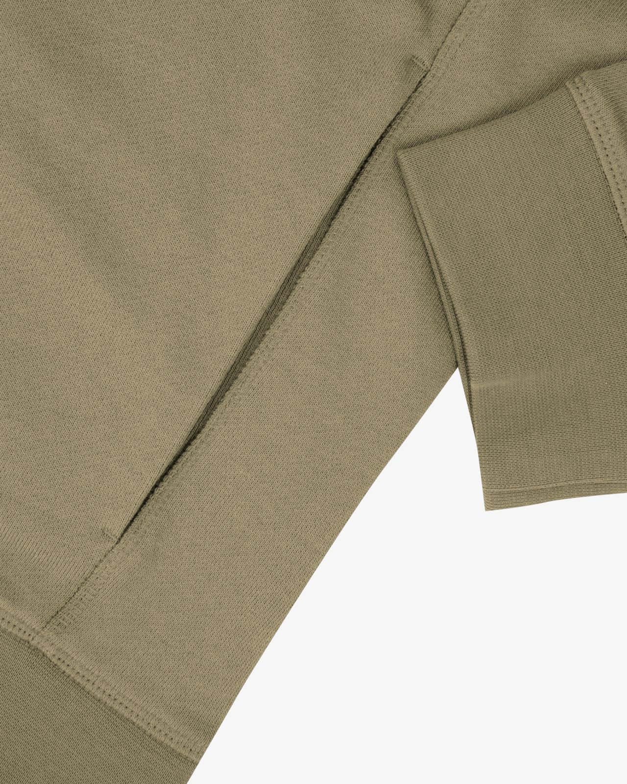 Haut de survêtement zippé grande taille vert kaki