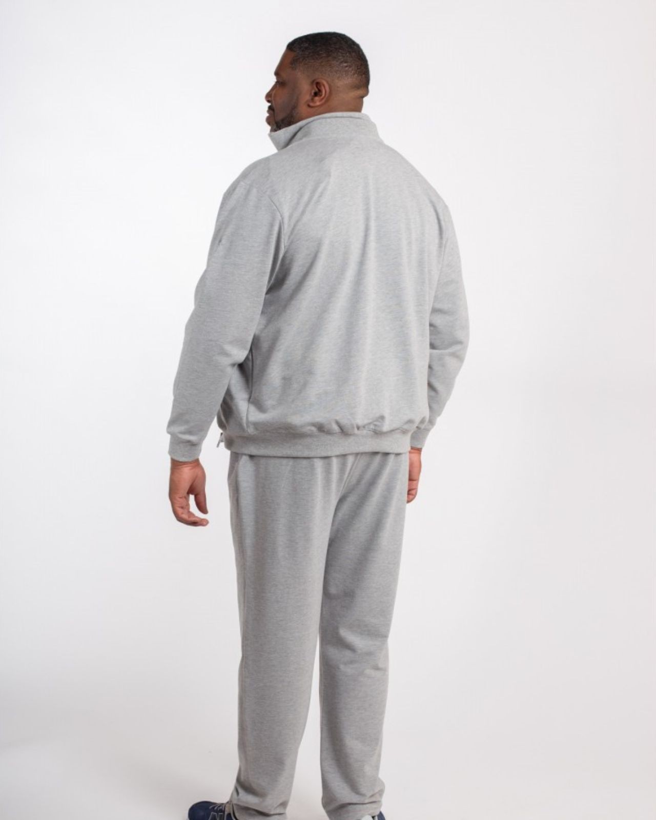 Pantalon de jogging grande taille gris