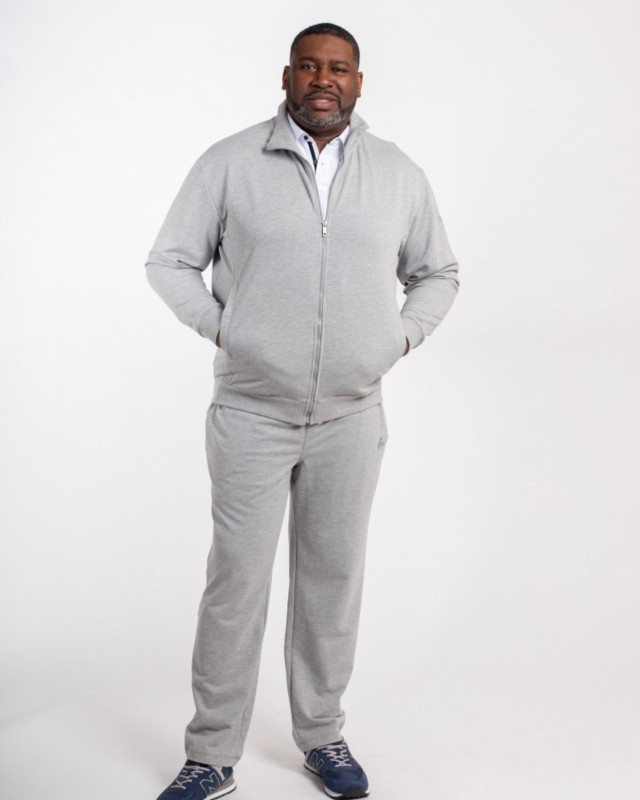 Pantalon de jogging grande taille gris