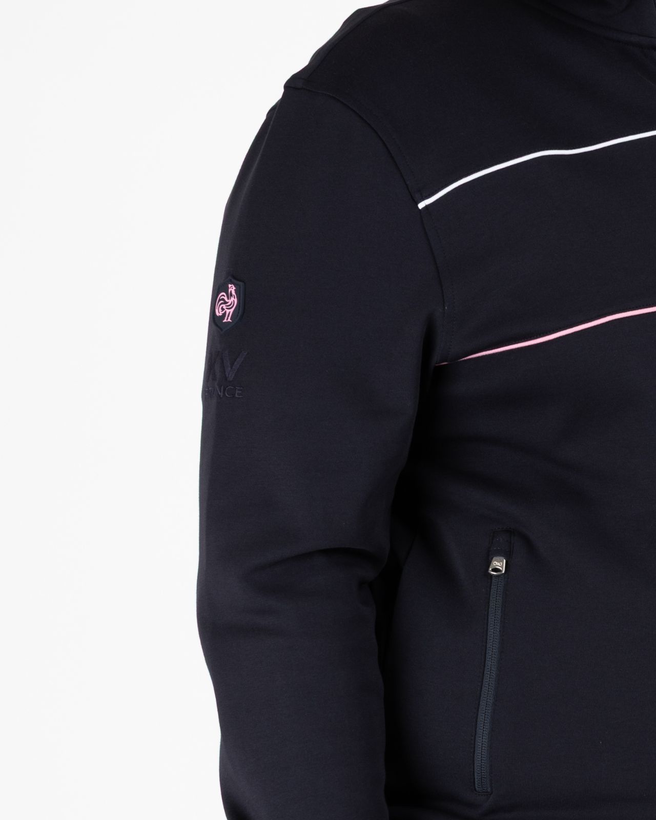 Haut de survêtement grande taille bleu marine