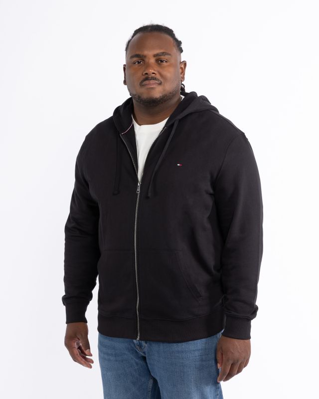 Haut de survêtement grande taille noir