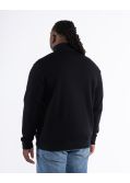 Haut de survêtement zippé grande taille noir