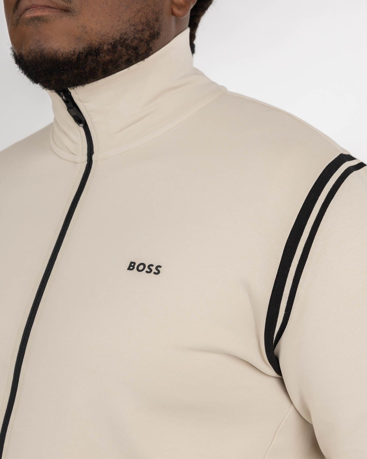 Haut de survêtement grande taille beige