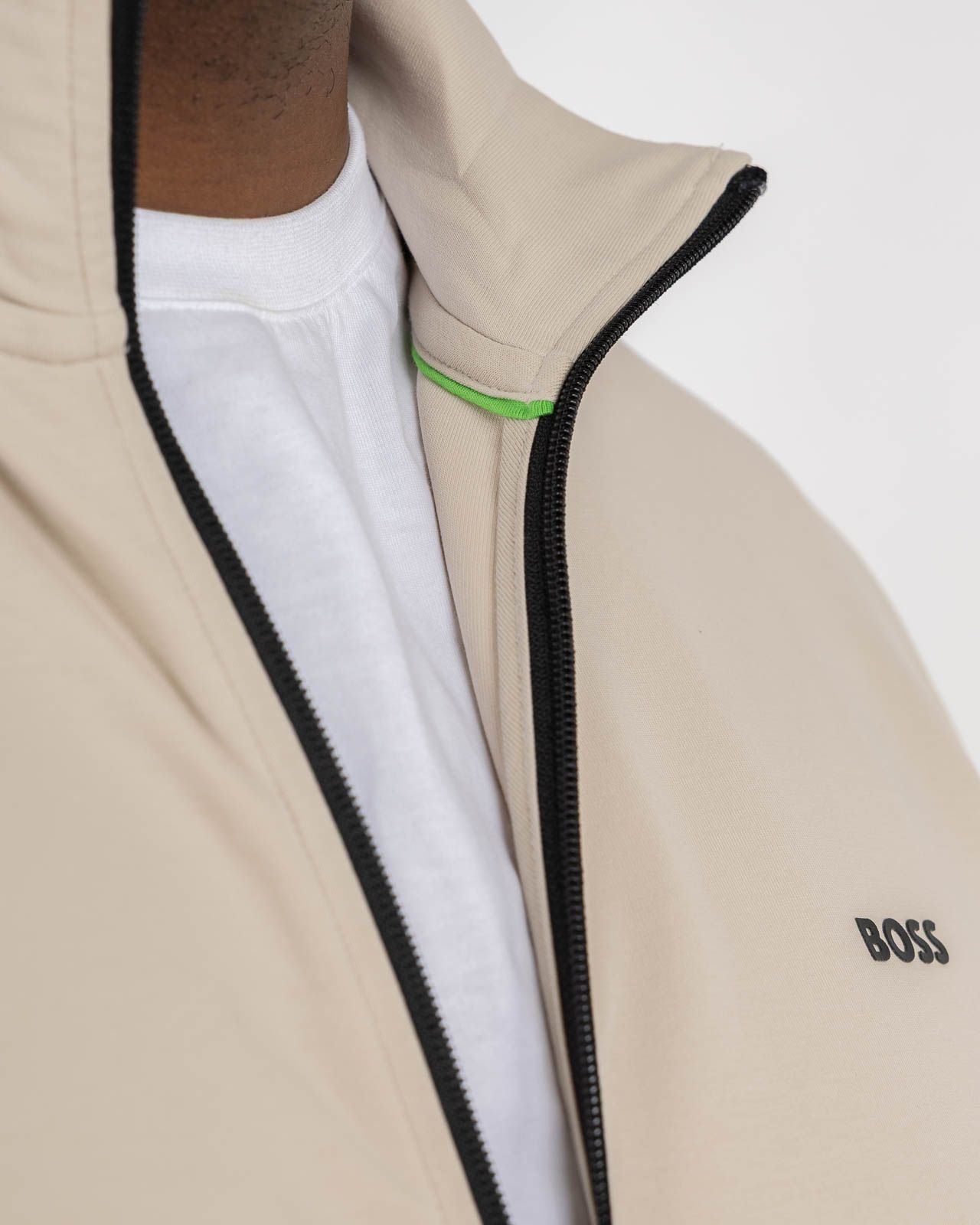 Haut de survêtement grande taille beige