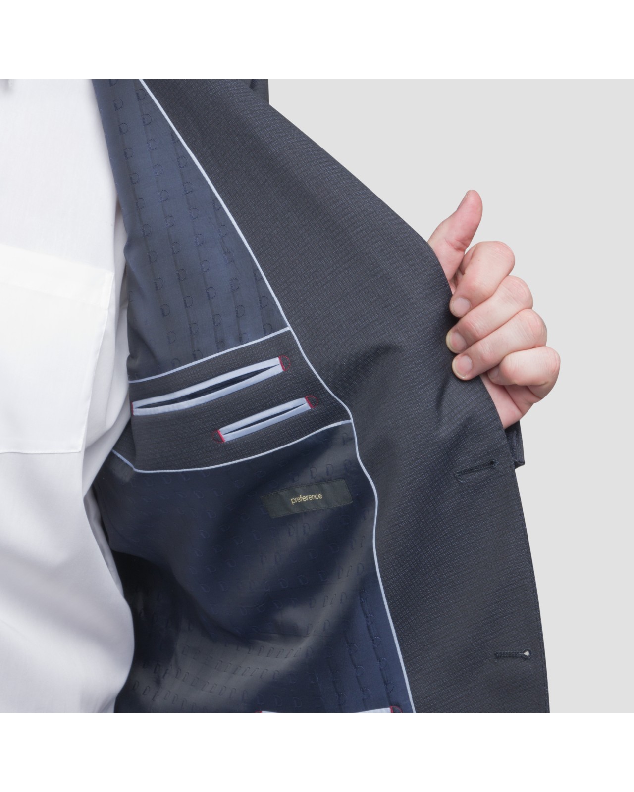 Veste de costume Motif marine: grande taille du 60 au 68