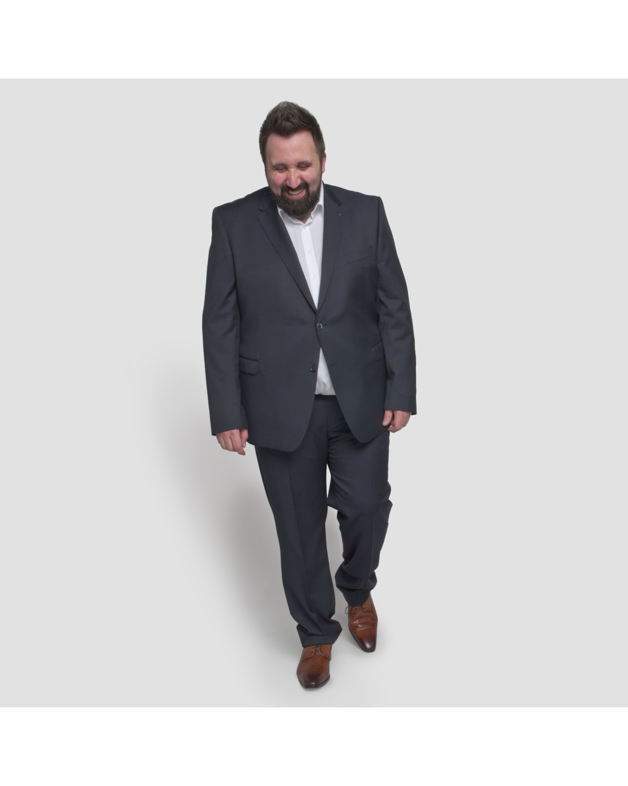 Pantalon de costume Motif marine: grande taille du 54 au 64