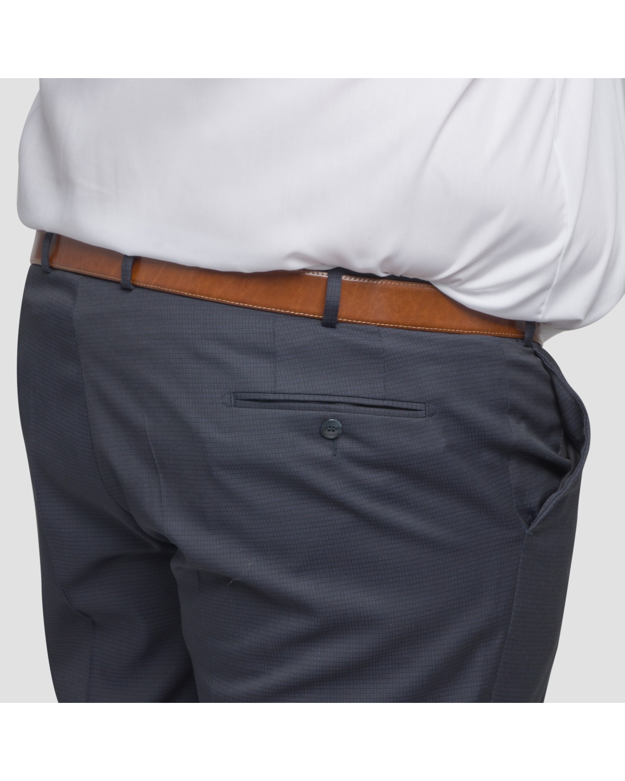 Pantalon de costume Motif marine: grande taille du 54 au 64