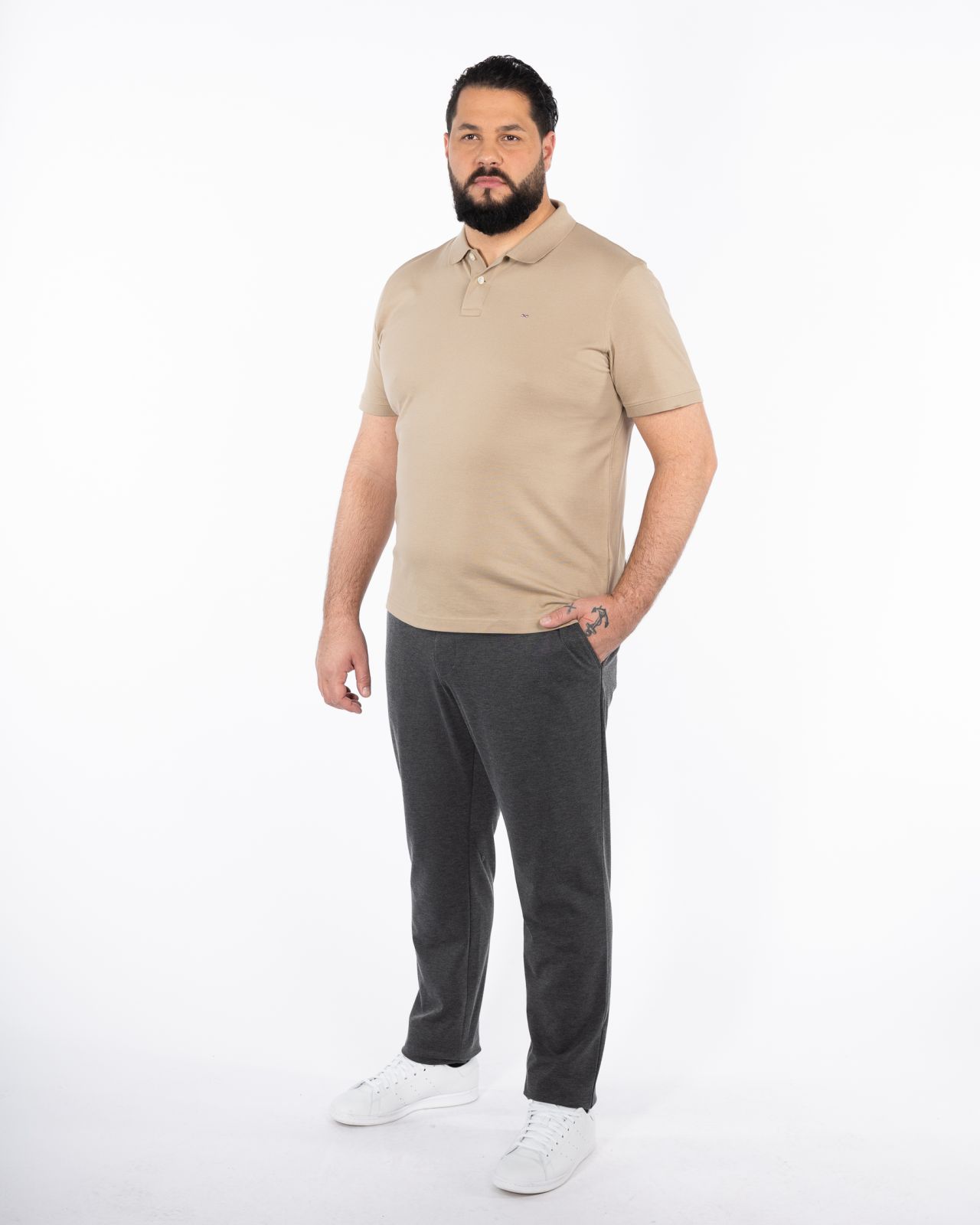 Pantalon grande taille anthracite