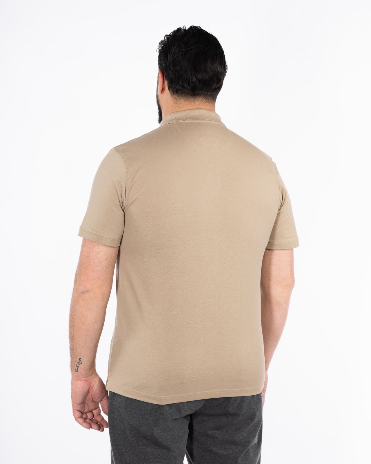 Polo grande taille beige