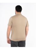 Polo grande taille beige