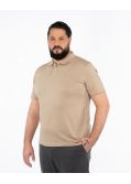 Polo grande taille beige