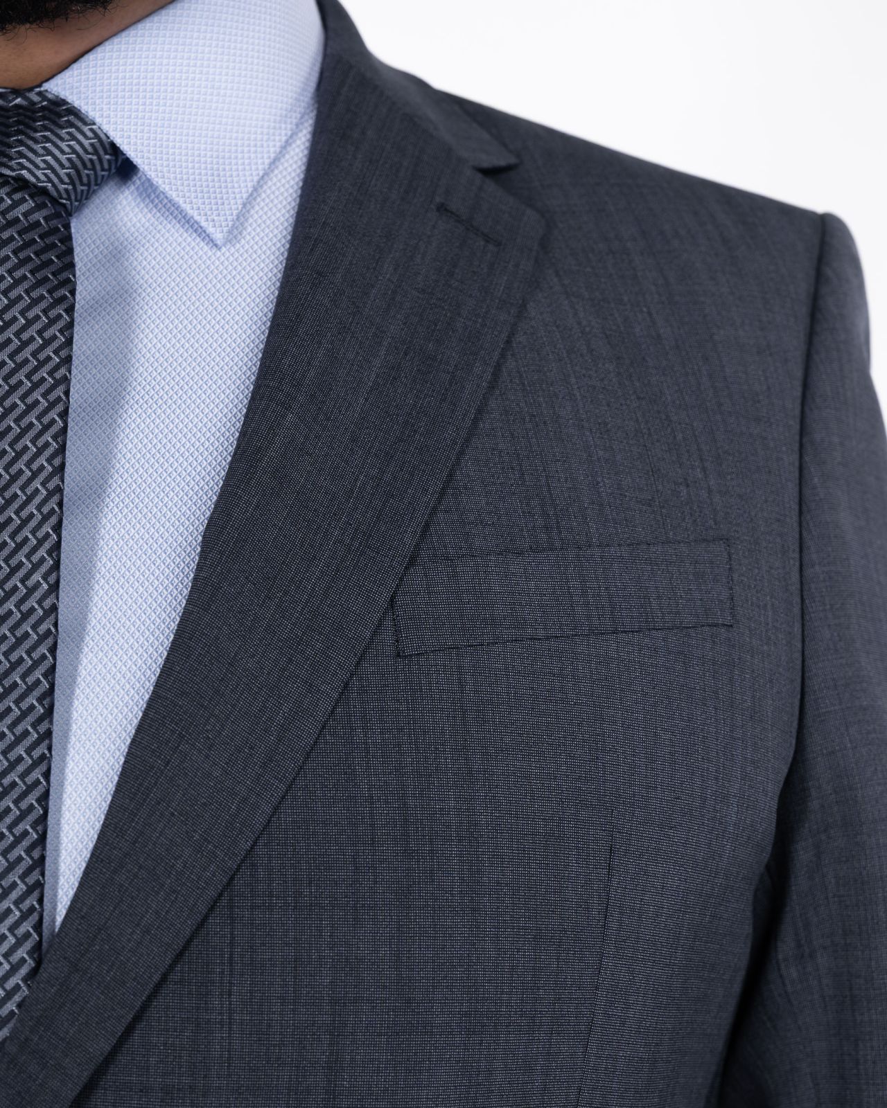 Veste de costume grande taille bleu indigo