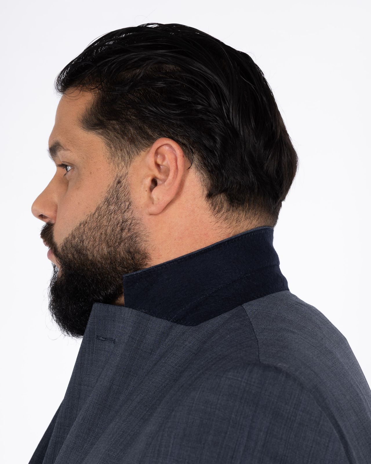 Veste de costume grande taille bleu indigo